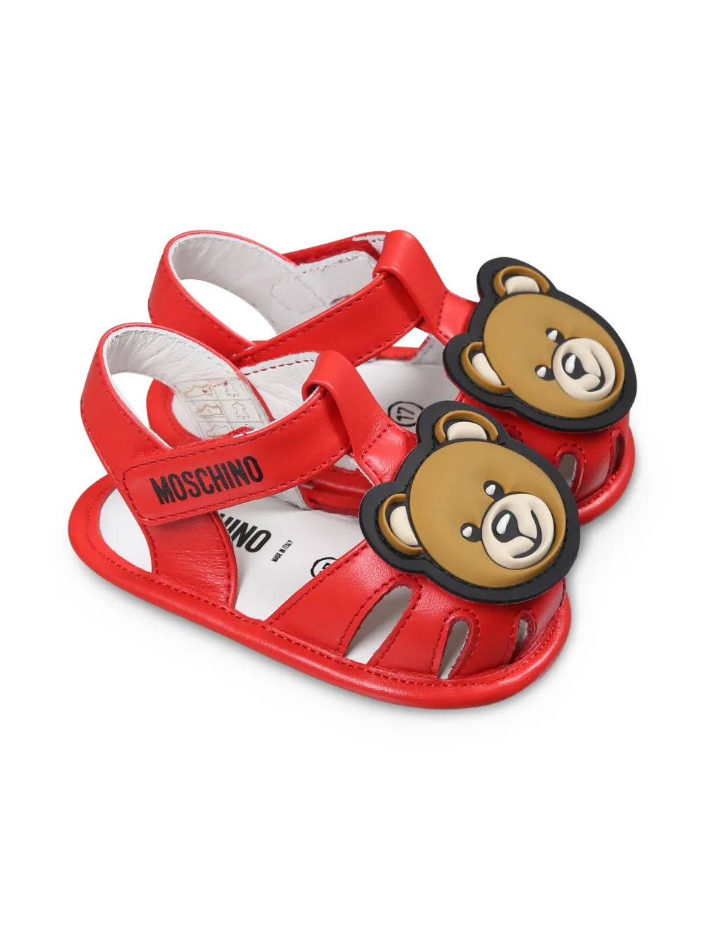 

Сандалии с аппликацией Teddy Bear Moschino Kids, красный