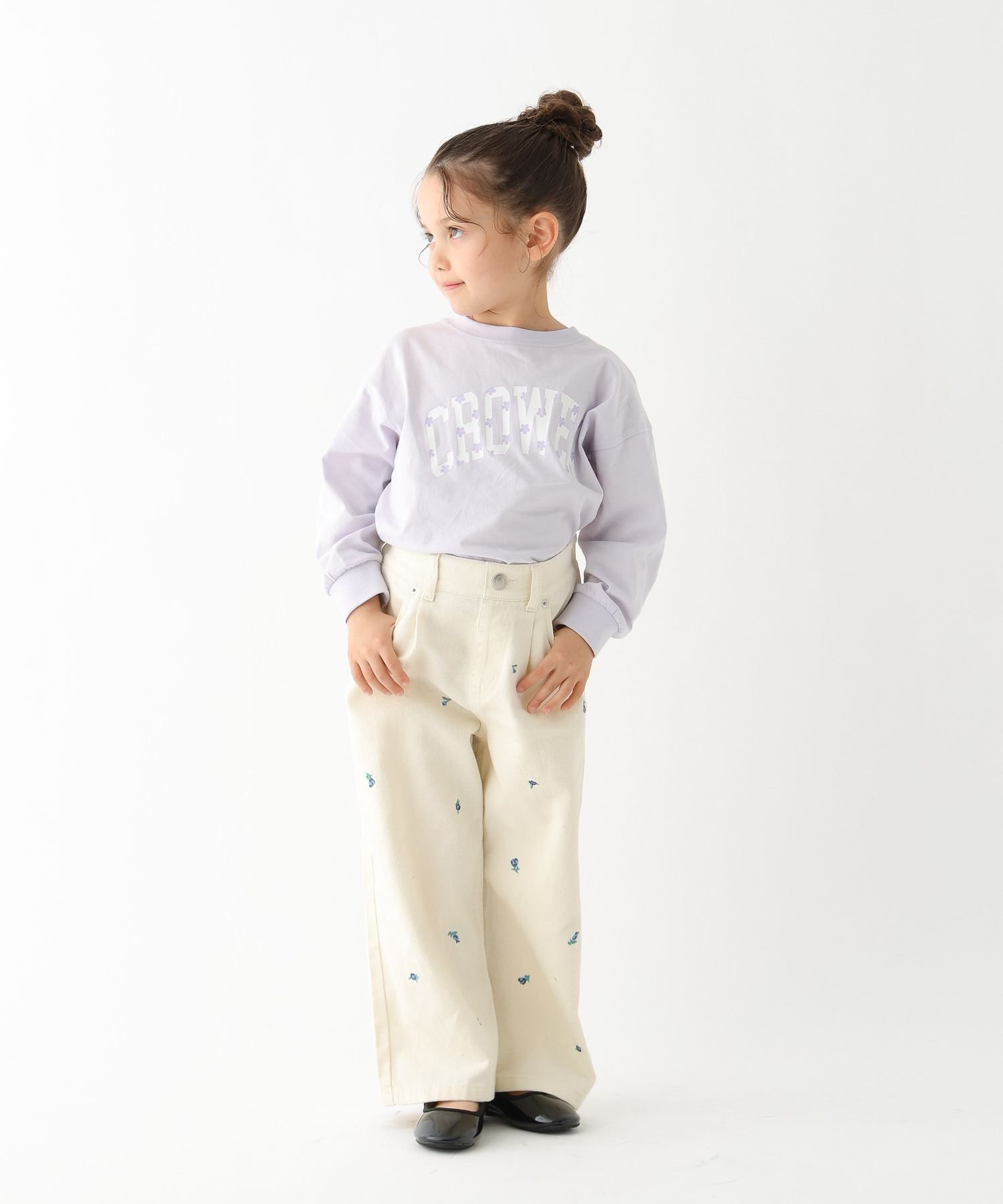 Хорошие широкие джинсы / 100-120 см / 629894 GLOBAL WORK, Gray (heart pattern) 10 — фото 4