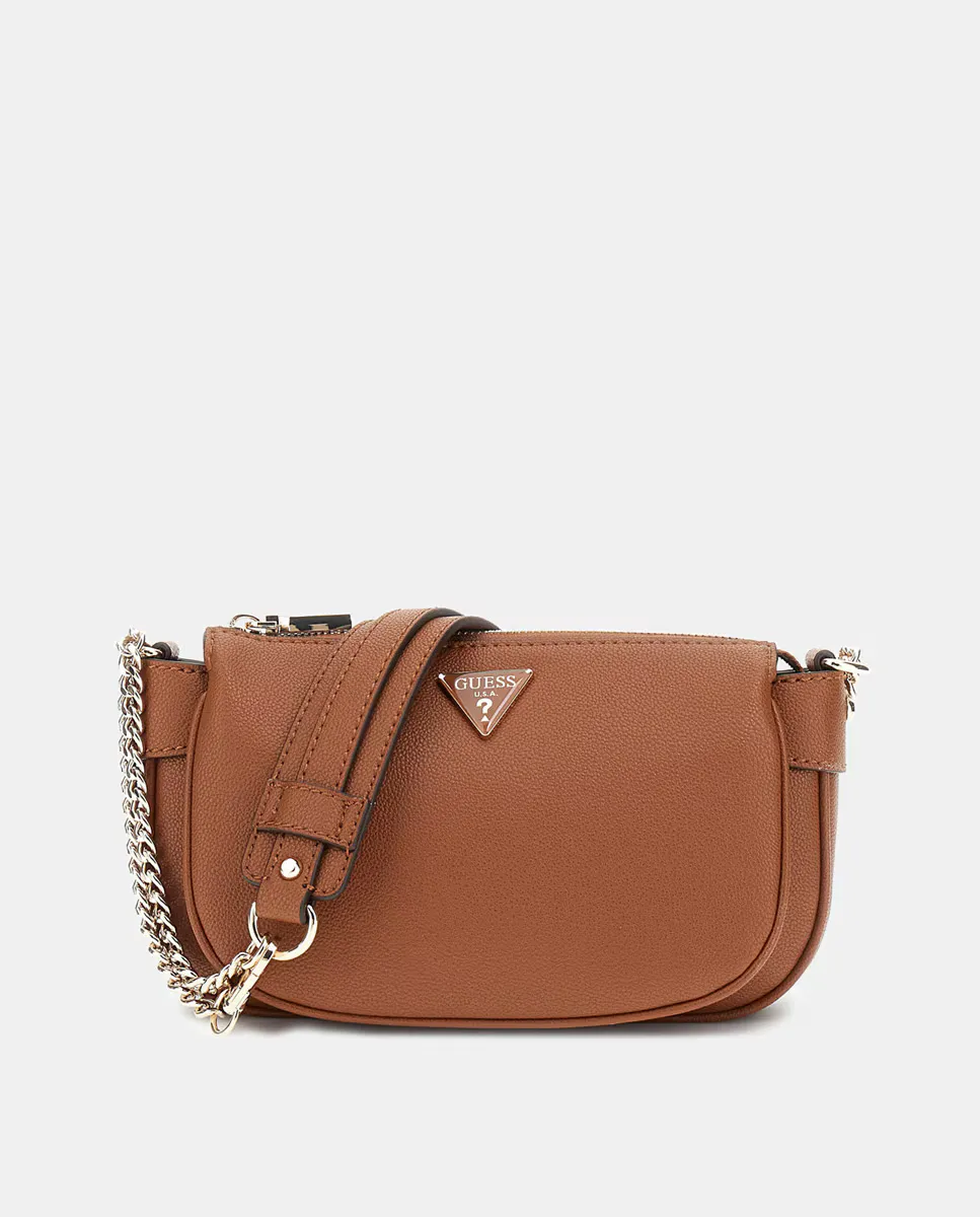 

Сумка через плечо на молнии Guess, светло-коричневый