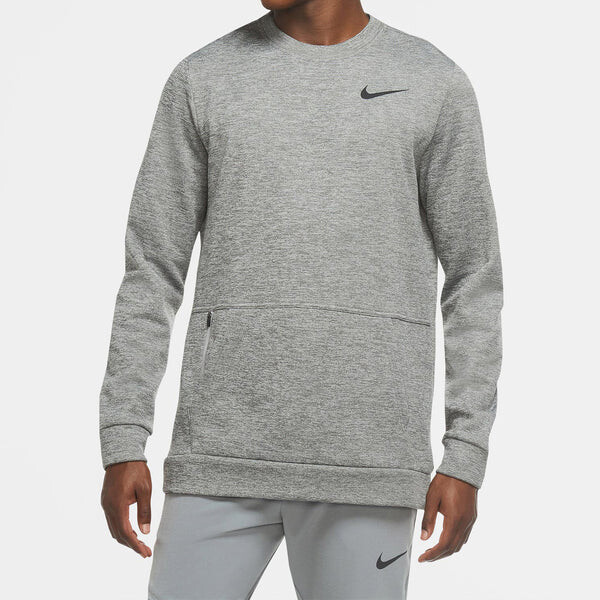 Толстовка Nike Therma Training Sport Round Collar Velvet Jacket Long Sleeve Men's Grey, серый — фото 3