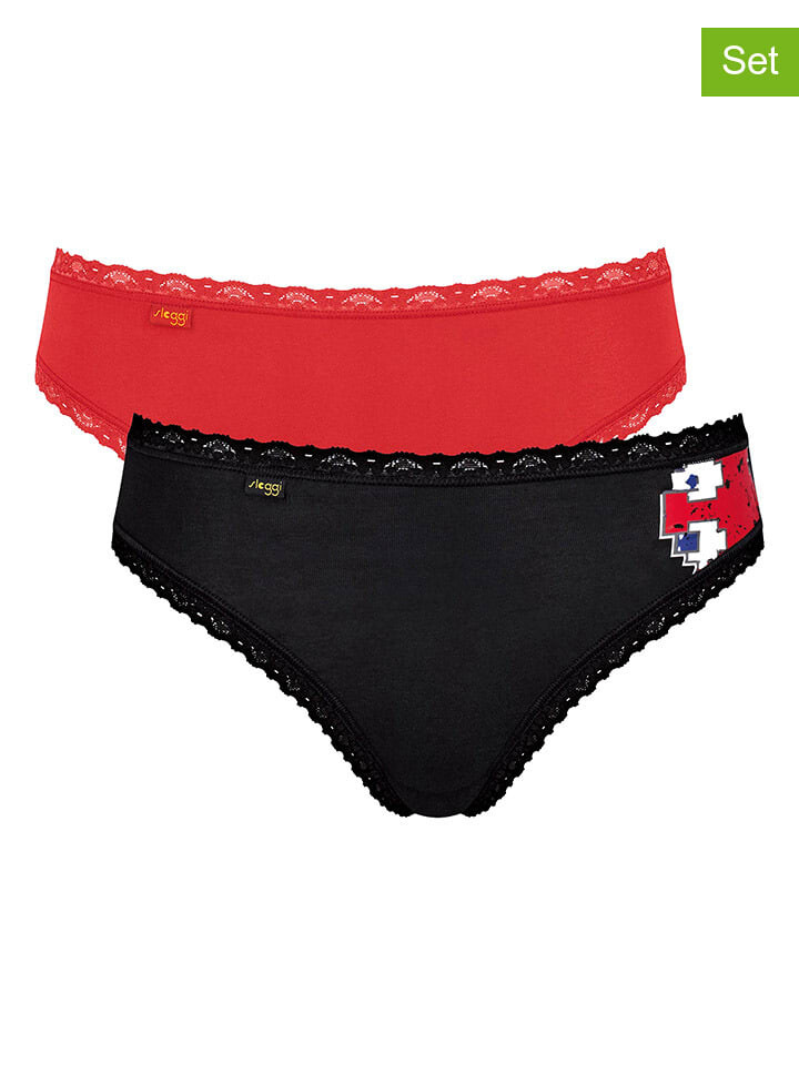 

Трусы Sloggi 2er Set, цвет rot/schwarz