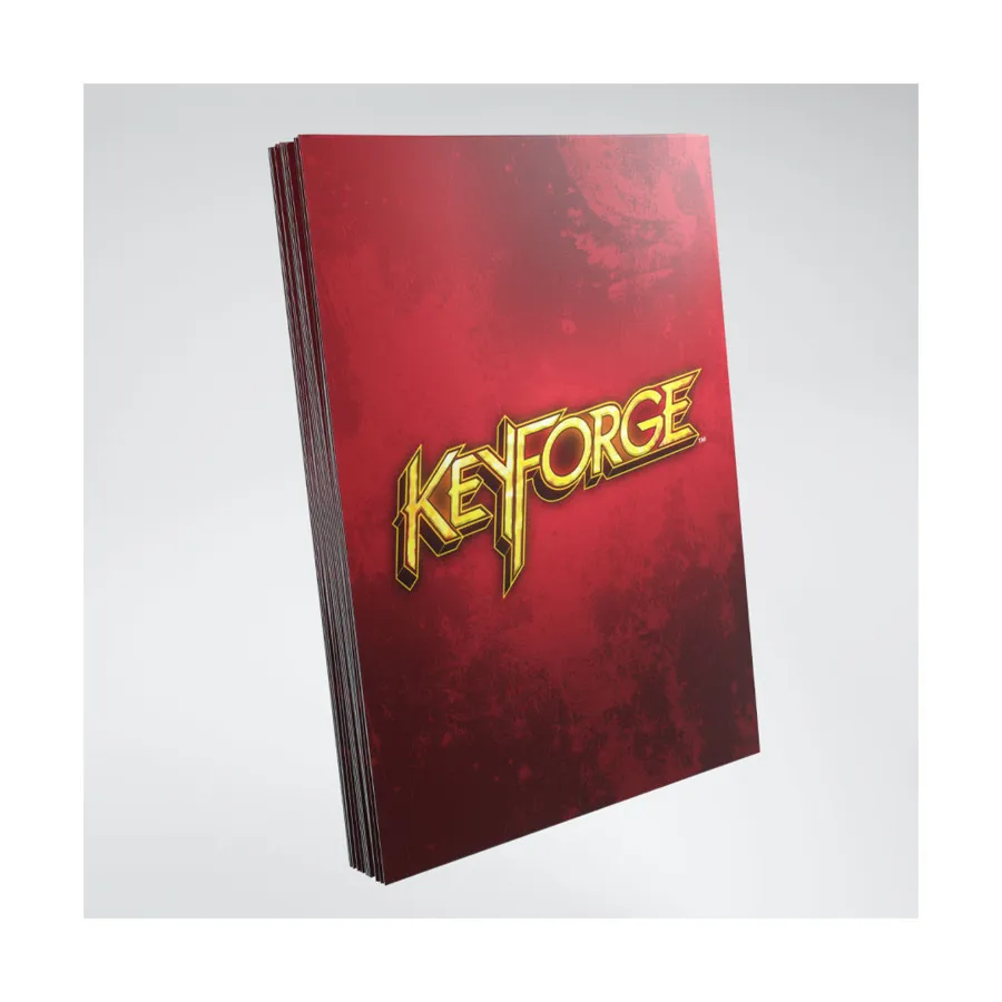 

Рукава с логотипом - красный (40), Keyforge Card Sleeves (GameGenic)