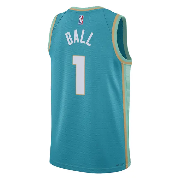 Майка Air Jordan Dri-FIT NBA Swingman Jersey 2023/24 City Edition 'Charlotte Hornets Lamelo Ball', бирюзовый — фото 2