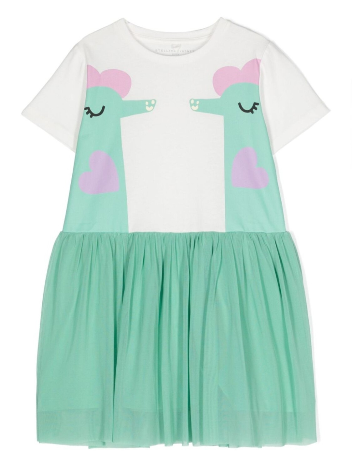 

Stella McCartney Kids платье из органического хлопка с принтом, зеленый