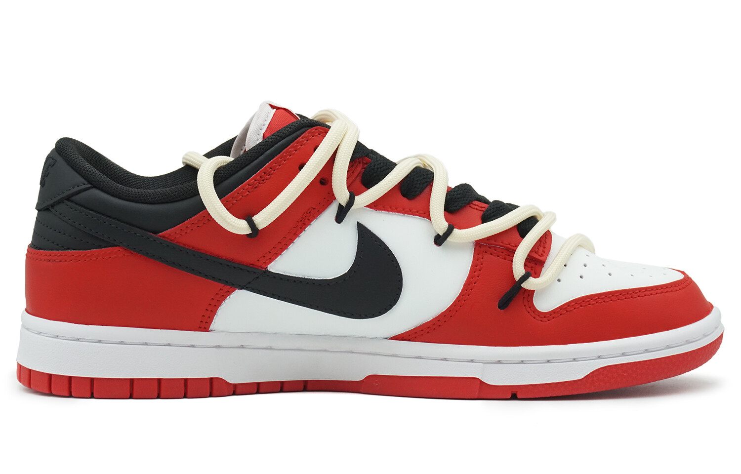 Кроссовки Nike Dunk Skateboarding Shoes Women's Low-top Red/white/black, красный — фото 3