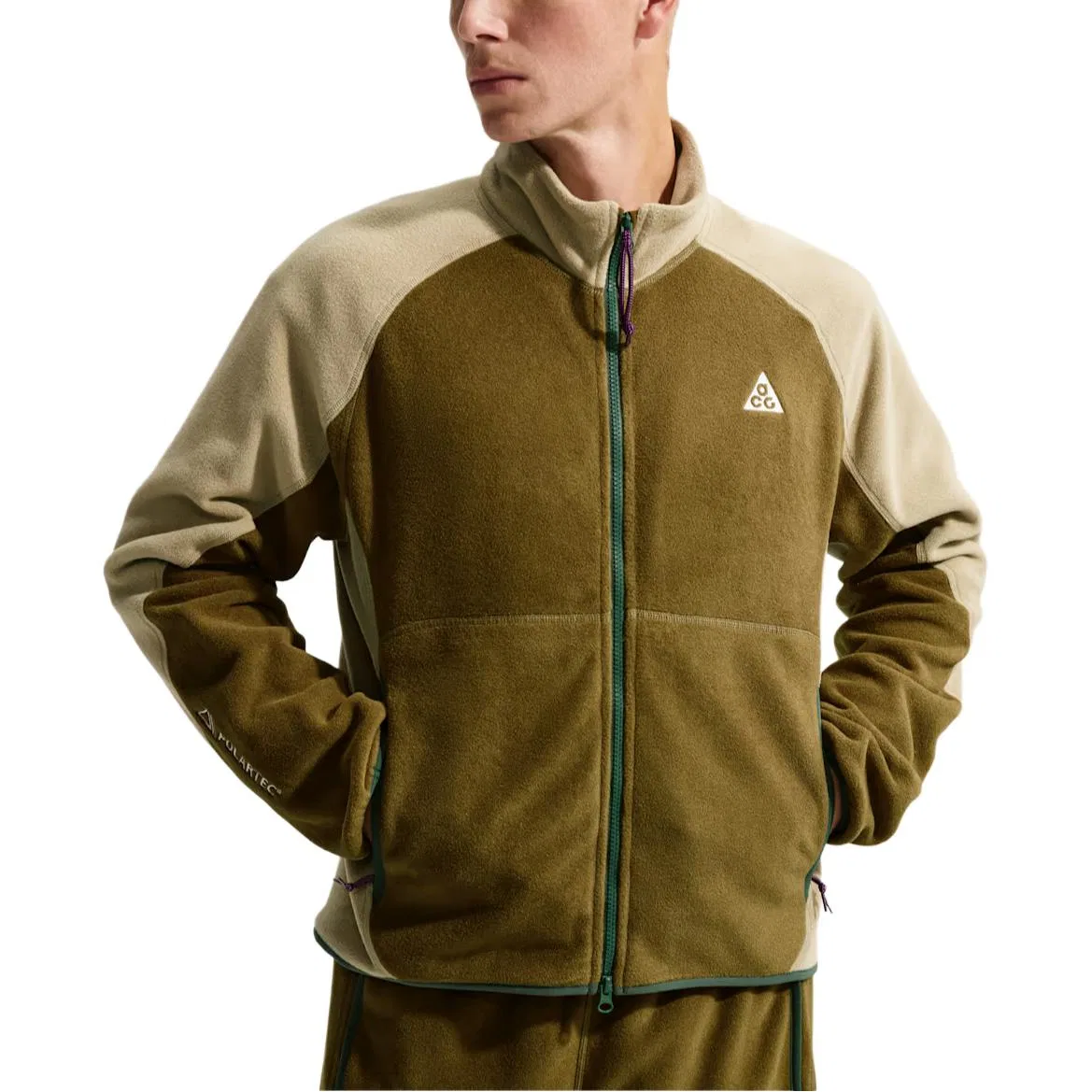 Куртка Acg Wolf Tree Fleece Performance Nike, Olive Green — фото 4