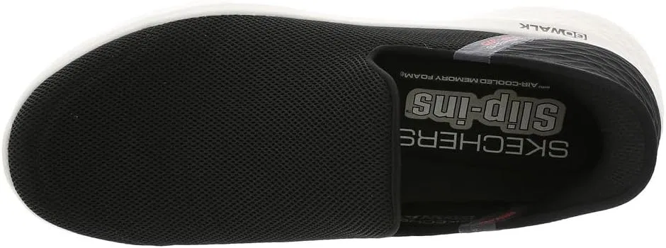 Мужские слипоны Skechers Hands Free: Go Walk Flex No Hands Sneaker Sneakers, Black Grey — фото 2