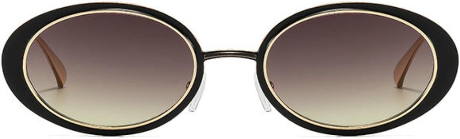 

Солнцезащитные очки Willochra в стиле ретро, ​​овальные, для женщин и мужчин, модные, золотистые, винтажная металлическая оправа, трендовые, защита от ультрафиолета UV400, C7