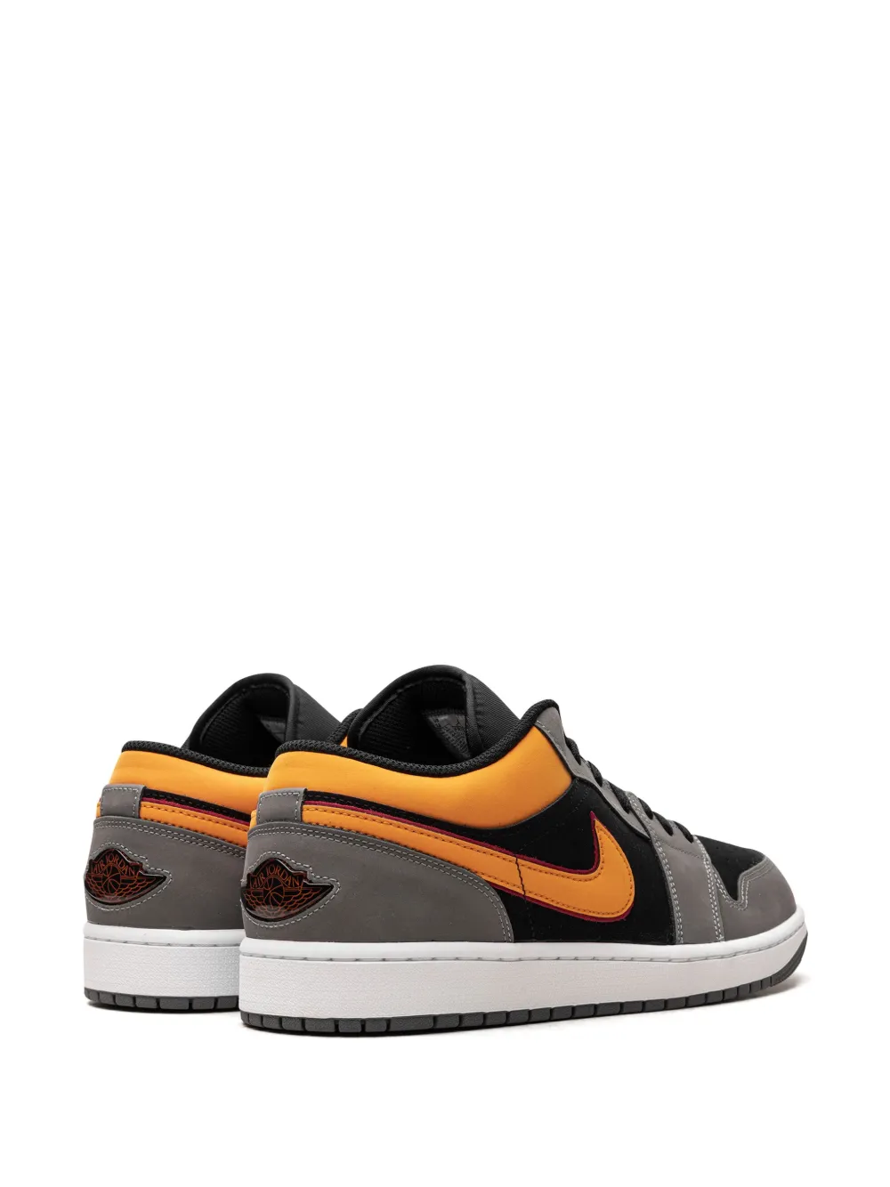 Кроссовки Air  1 Mid Vivid Orange Jordan, черный — фото 3