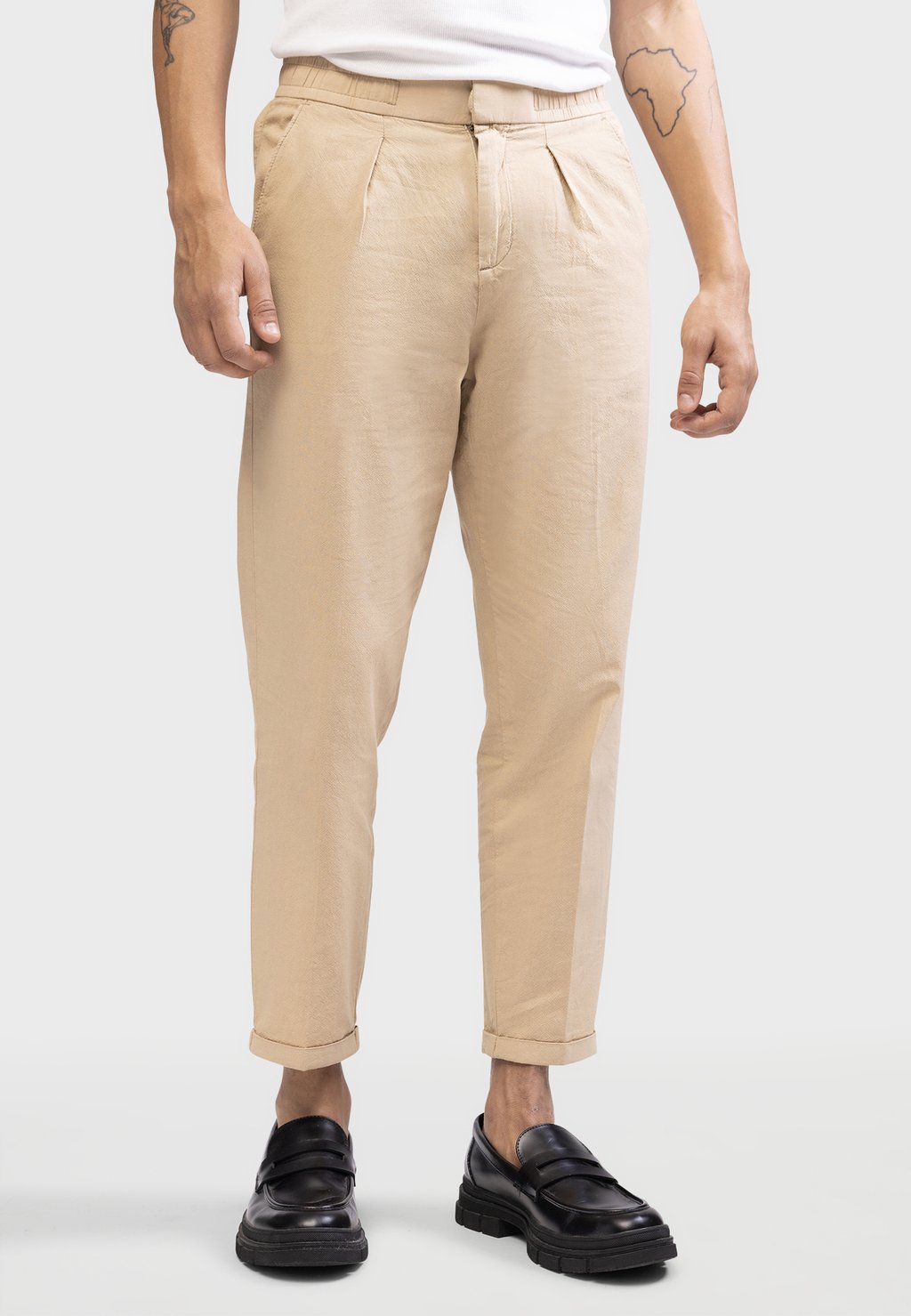 

Брюки JOHNNY PANTS CROPPED SLIM FIT Redefined Rebel, бежевый