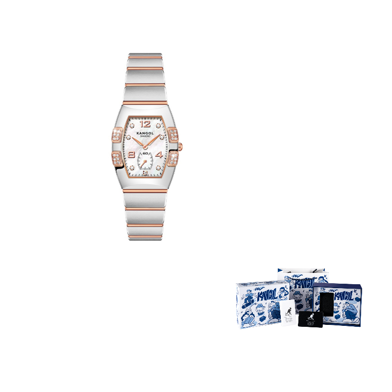 

KANGOL Классическая коллекция Constellation кварцевый механизм браслет из нержавеющей стали женские часы White Dial