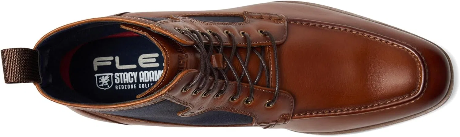 Мужские ботинки Stacy Adams Brumley Moc Toe на шнуровке, Brown Multi-Coloured — фото 2