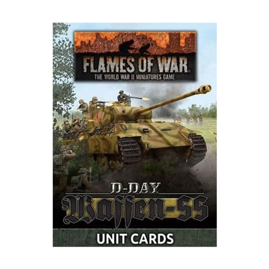 

День Д — карточки подразделений Ваффен-СС, Flames of War - WWII - Core Rules & Assorted (4th Edition)