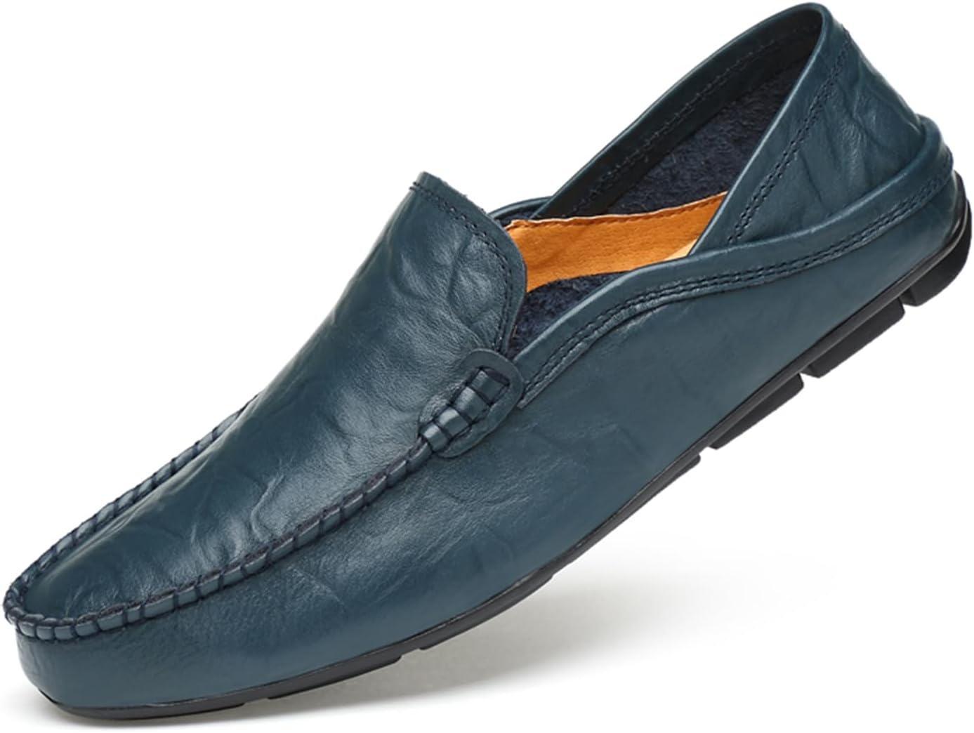 

Мужские мокасины Abborora с отделкой под монету, туфли для вождения, модные слипоны, лодочные туфли, синий