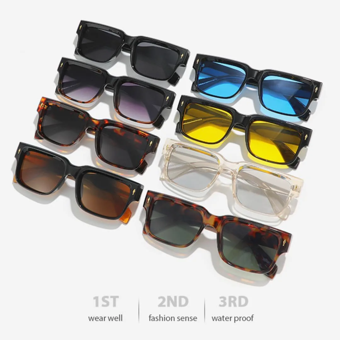 

Солнцезащитные очки с защитой UV400 | Градиентный цвет "панк-заклёпка" | для женщин и мужчин, для занятий спортом на открытом воздухе и вождения DSVIGF, C4 Yellow