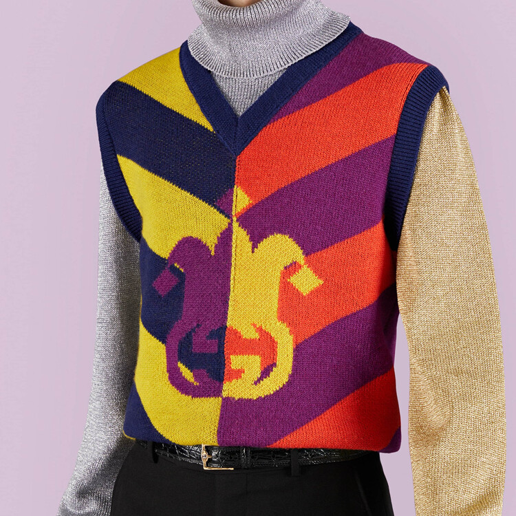 Свитер мужской Gucci, многоцветный, Multicolor — фото 3