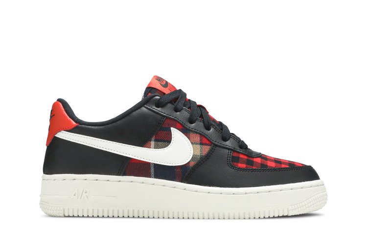 

Кроссовки Nike Air Force 1 Low GS 'Flannel', красный