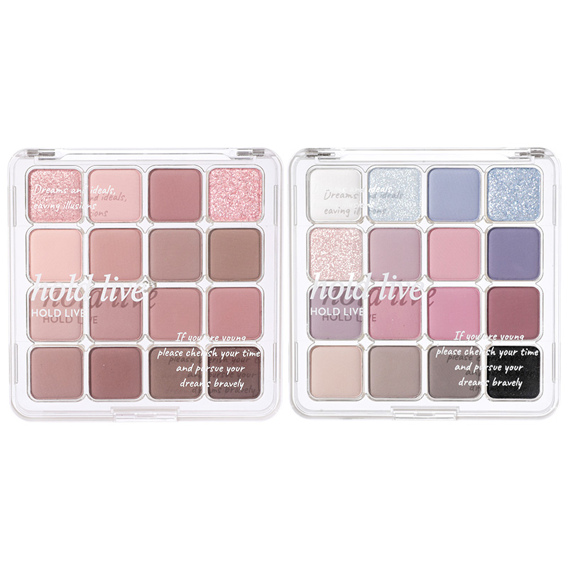 

Набор теней для век sunset magic 16 цветов легко растушевывается шиммер натуральные матовые оттенки подчеркивающие глаза комплект из 2 штук Hold Live