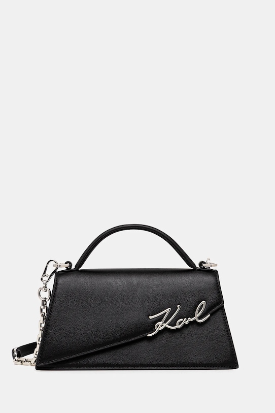 

Кожаная сумка Karl Lagerfeld, черный