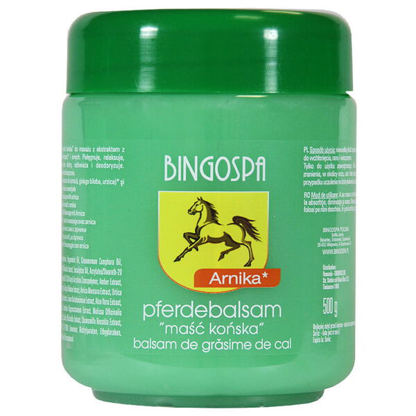 

Мазь для тела лошади, экстракт арники, 500 г Bingospa