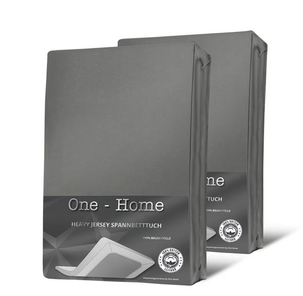 

Простынь на подгонке One-Home 90-100x200 cm Heavy, 100x4x200 см, серый