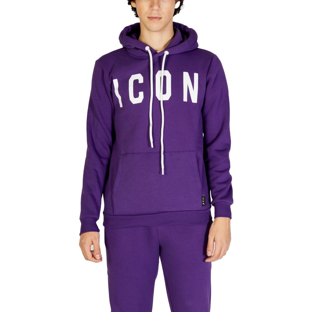 

Фиолетовый хлопковый свитер Icon