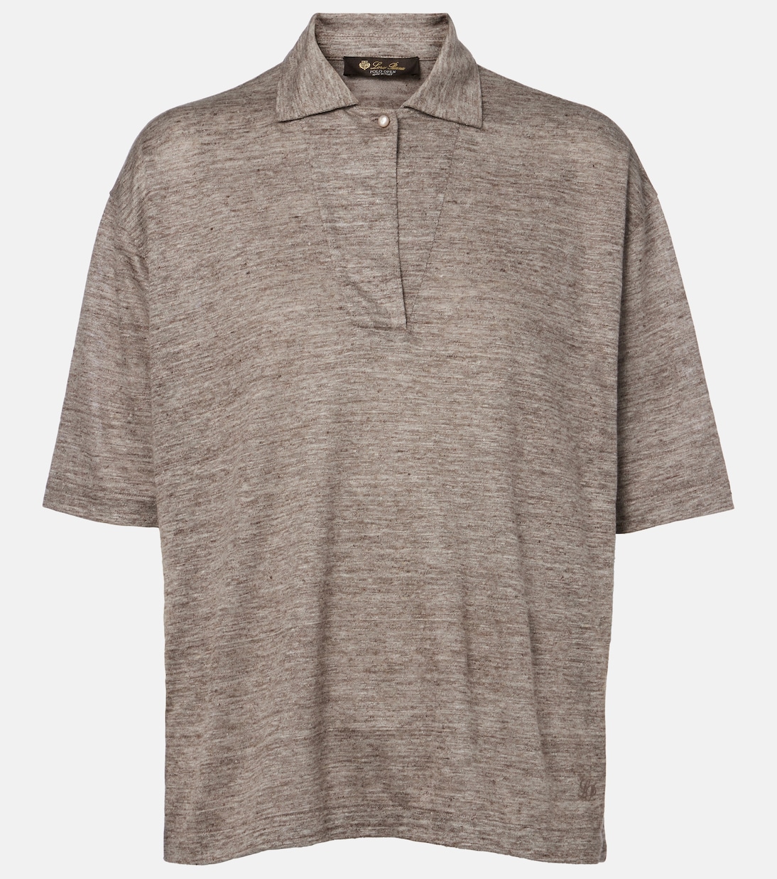 

Льняная поло Gargano Loro Piana, Soft Taupe Mel