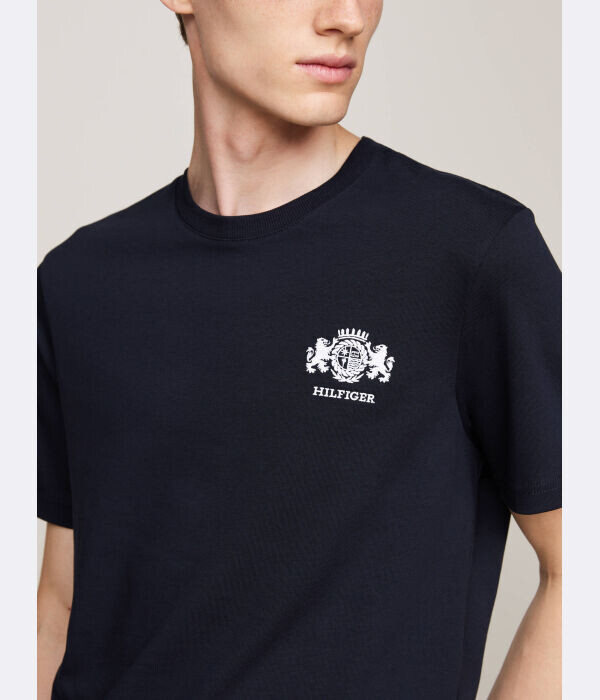 Футболка Tommy Hilfiger Embro Regular Fit, синий — фото 4