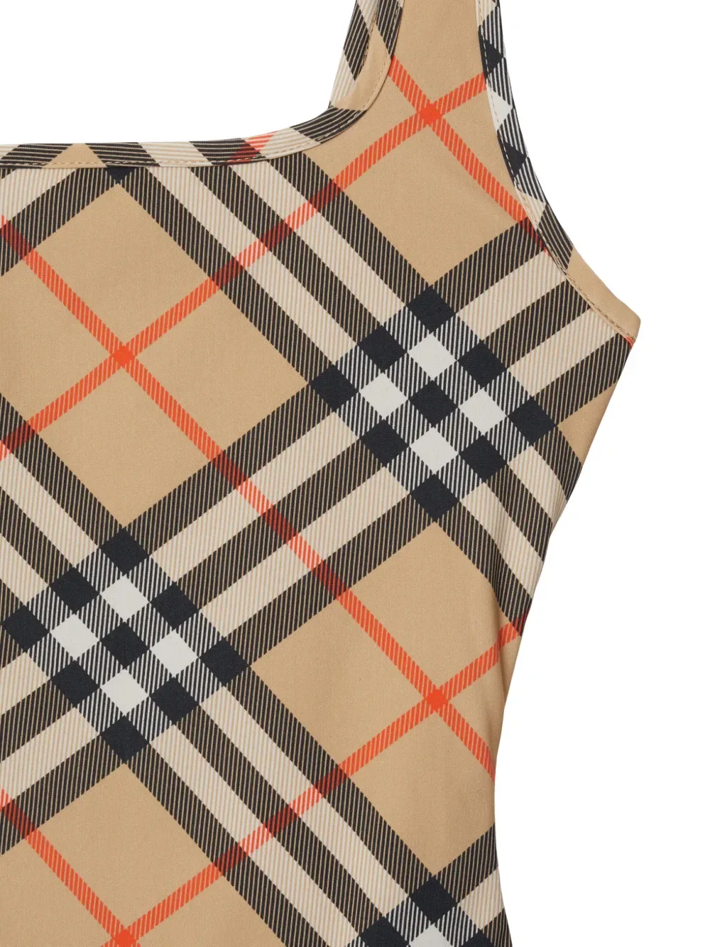 Купальник BURBERRY, женский, клетчатый, бежевый — фото 3