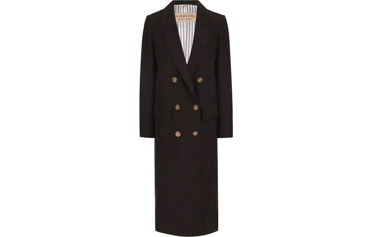 

Burberry Женское черное пальто Black, Black