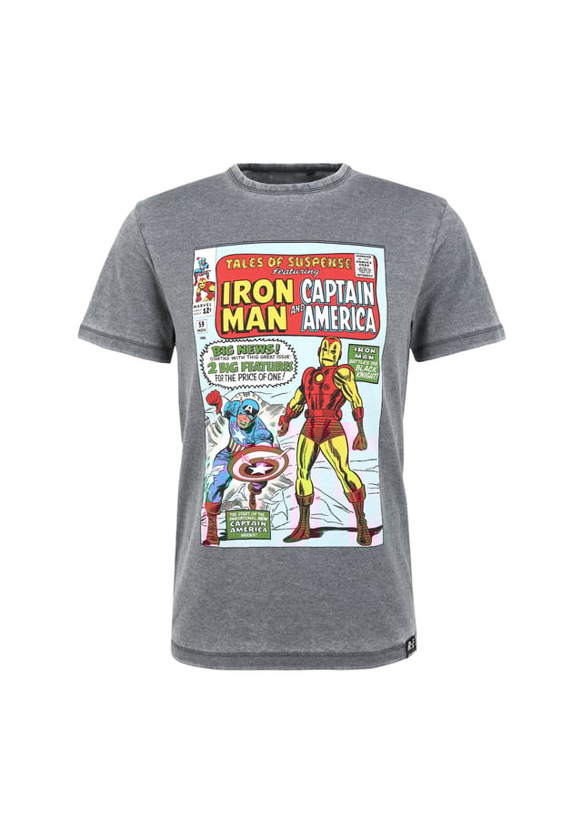

Футболка Marvel Tales of Suspense синяя с крутым принтом Marvel Re:Covered, синий