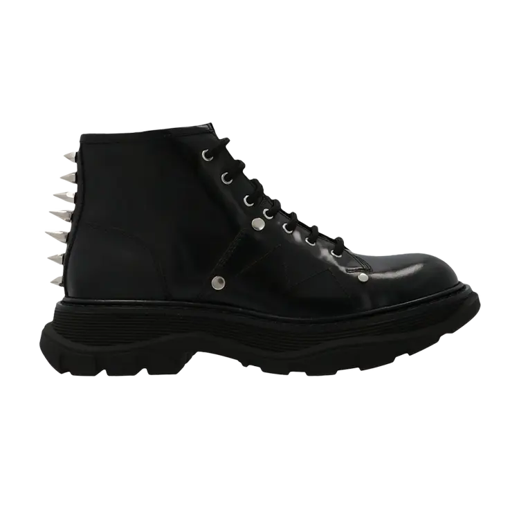 Ботинки Alexander McQueen Wmns Tread Slick Lace Up Boot, черный