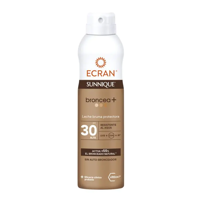 

Автозагар sunnique leche bruma protectora broncea+ fps 30 Ecran, объем 250 мл