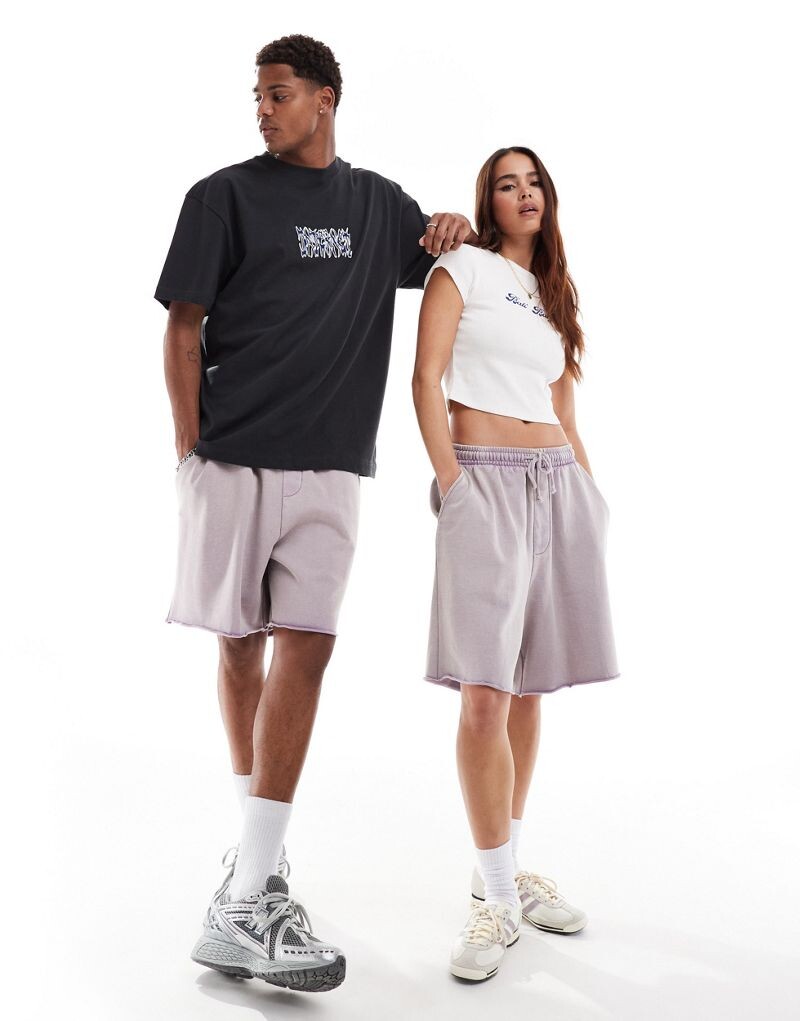 

Сиреневые шорты унисекс унисекс ASOS DESIGN
