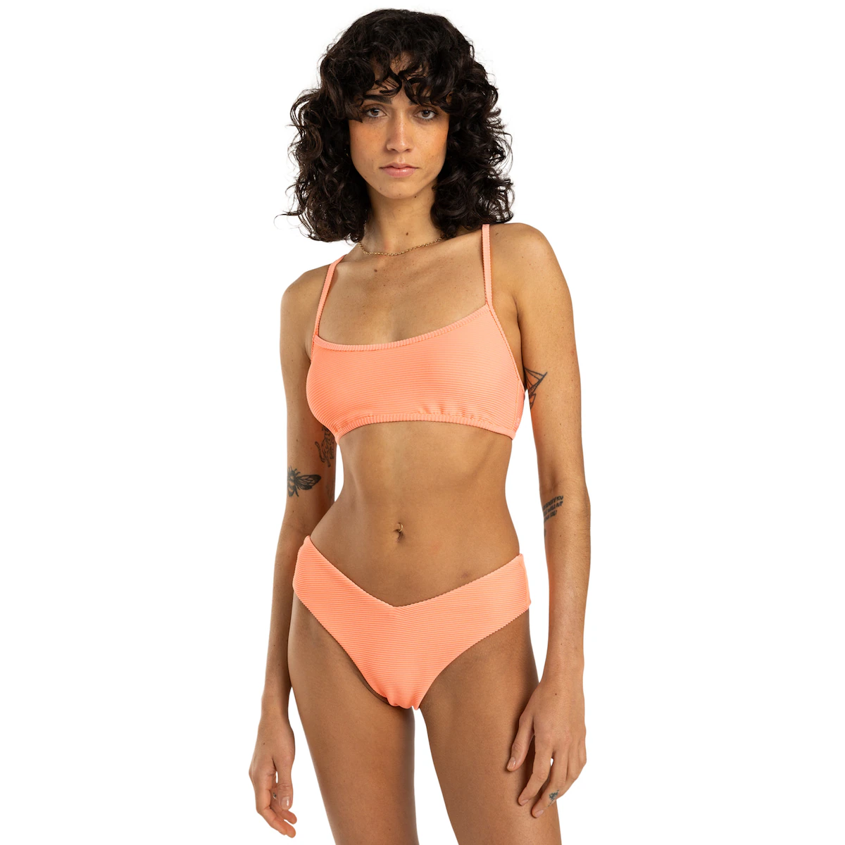 

Tanlines Fiji Billabong Женское откровенное покрытие Плавки бикини, цвет Rosa