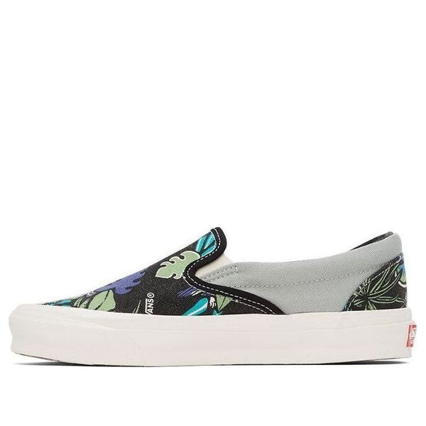 

Кроссовки og classic slip-on lx 'parrot hawaiian - black' Vans, черный