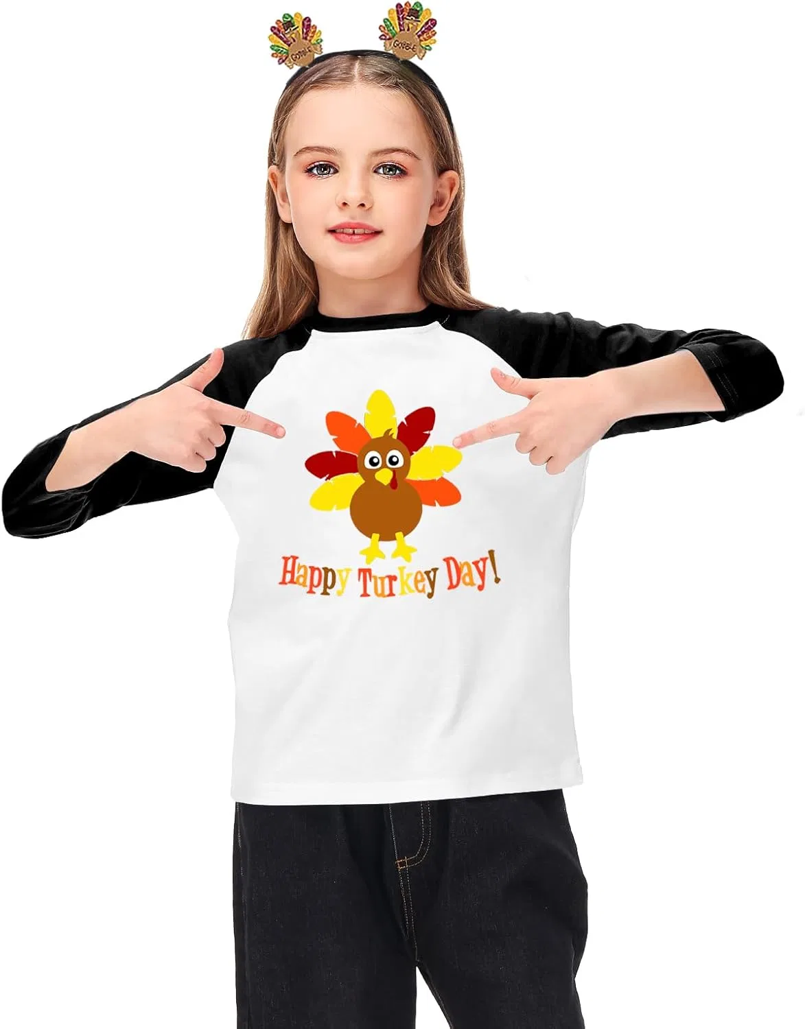 Детская футболка с принтом Remimi, 3-14 лет, Happy Turkey — фото 4