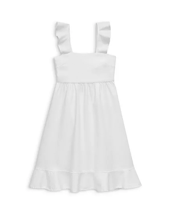 Платье Мередит - для маленького ребенка, для взрослого ребенка Dl1961, White