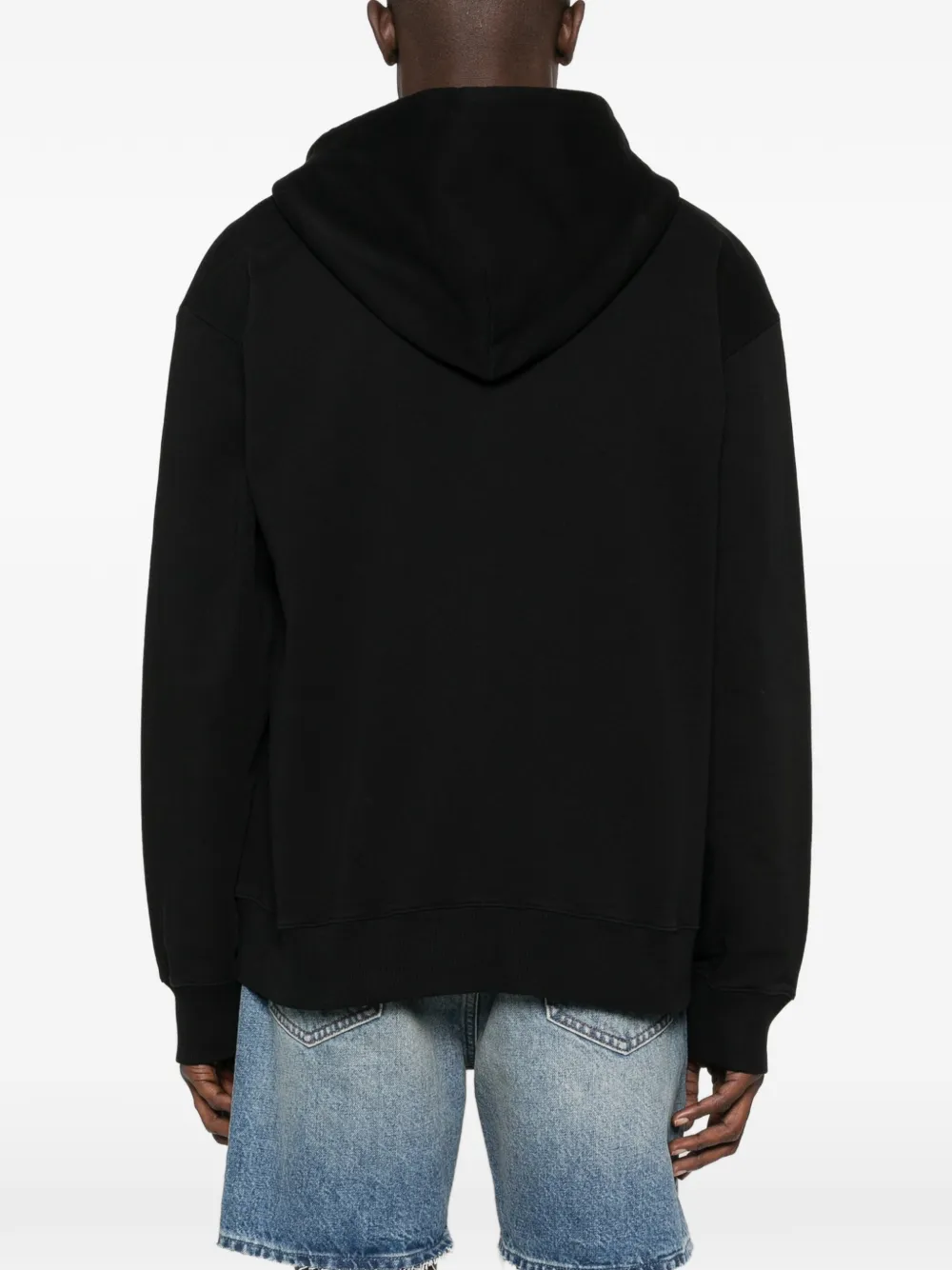 Толстовка с капюшоном и нашивкой-молнией Mm6 Maison Margiela, черный — фото 4