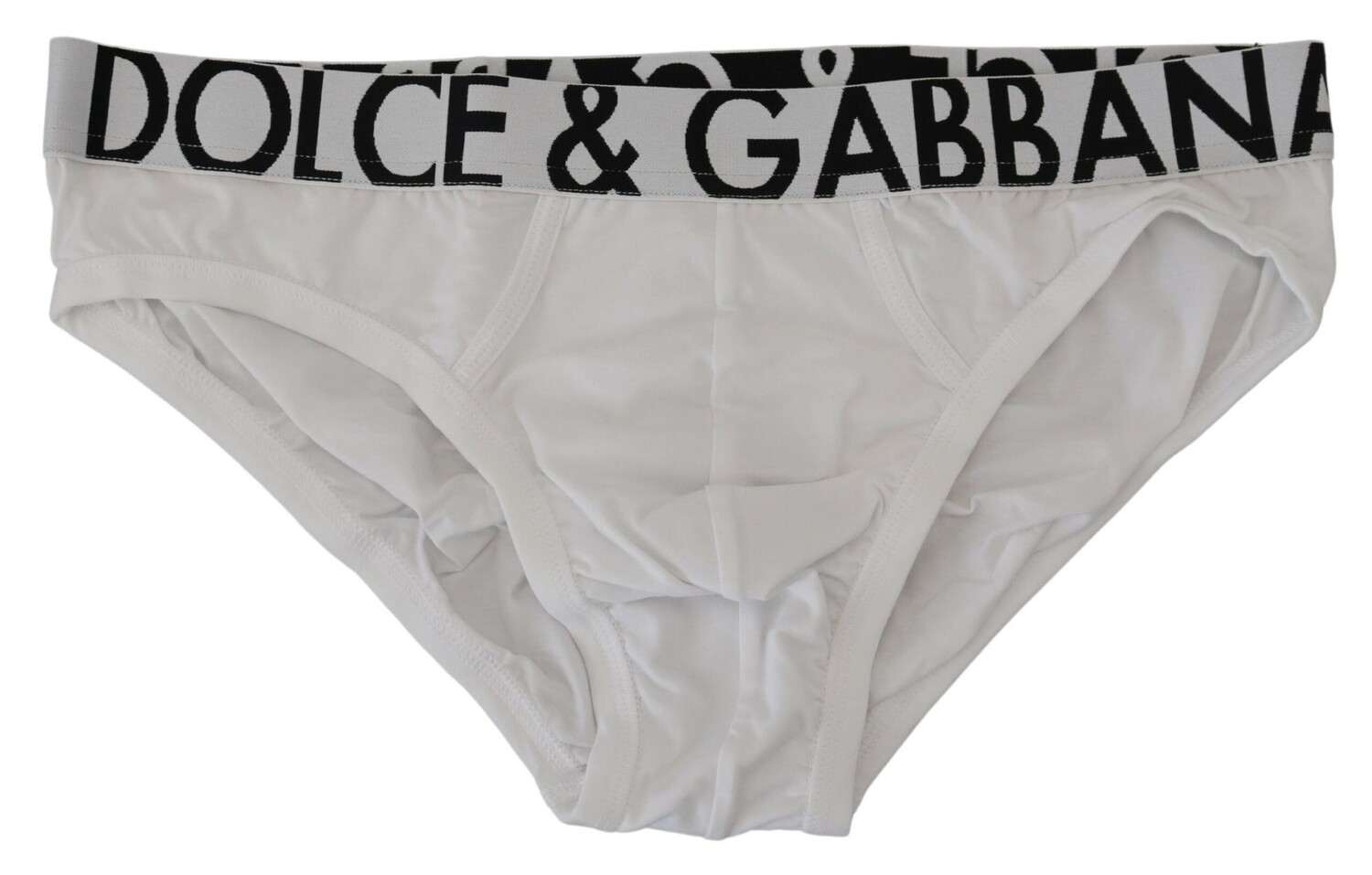 

Элегантные белые хлопковые стрейчевые трусы Dolce & Gabbana