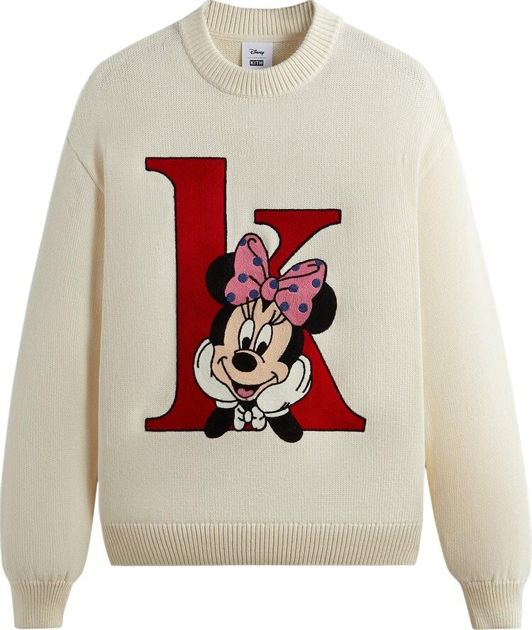 

Свитер Kith For Mickey & Friends Minnie K Crewneck 'Sandrift', кремовый