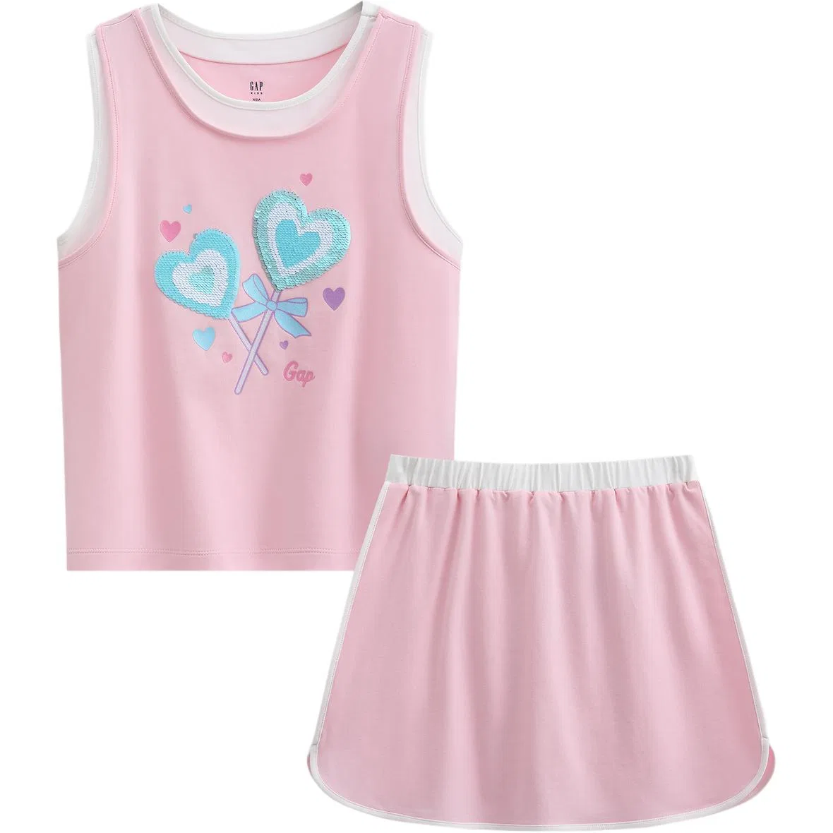 Детский комплект из юбки и топа GAP Pink