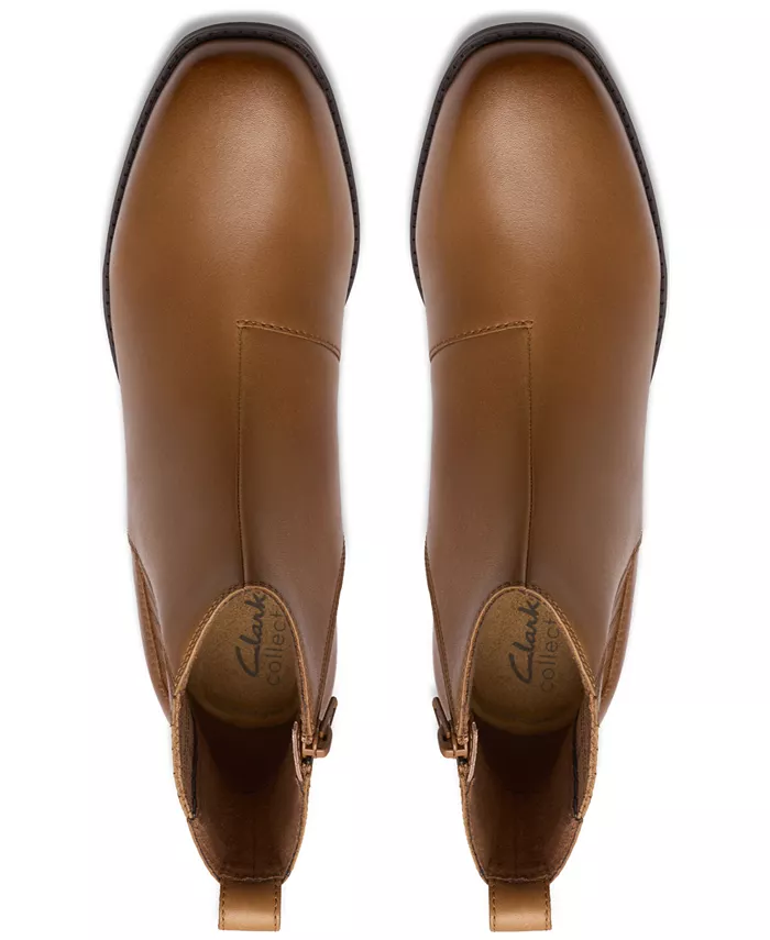 Женские ботильоны Danyelle Skip Block Heel Collection Clarks, загар/бежевый — фото 4