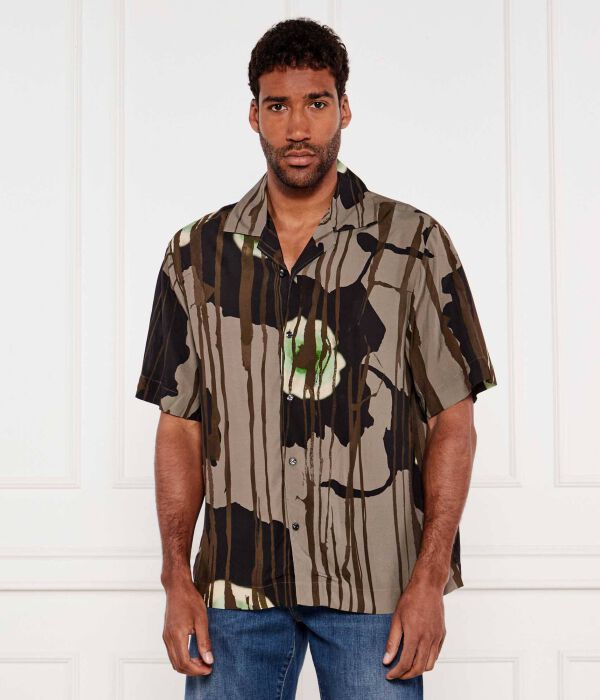 

Рубашка Эспино Oversize fit Hugo, коричневый