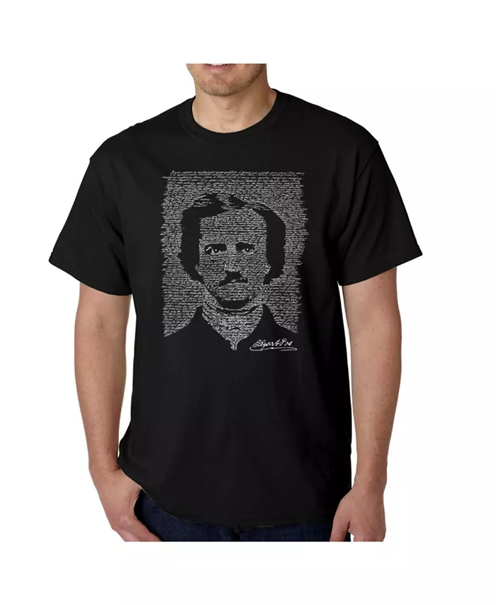 

Мужская футболка с принтом - Edgar Allen Poe - The Raven LA Pop Art, черный