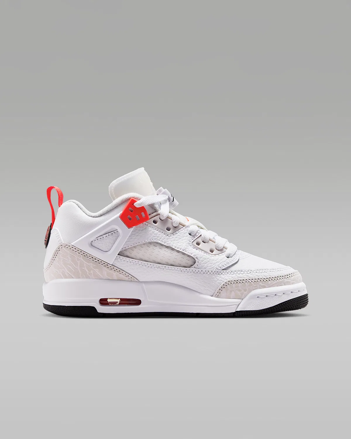 Детские кроссовки Jordan Spizike Low, White/Vast Grey/Black/Bright Crimson — фото 3