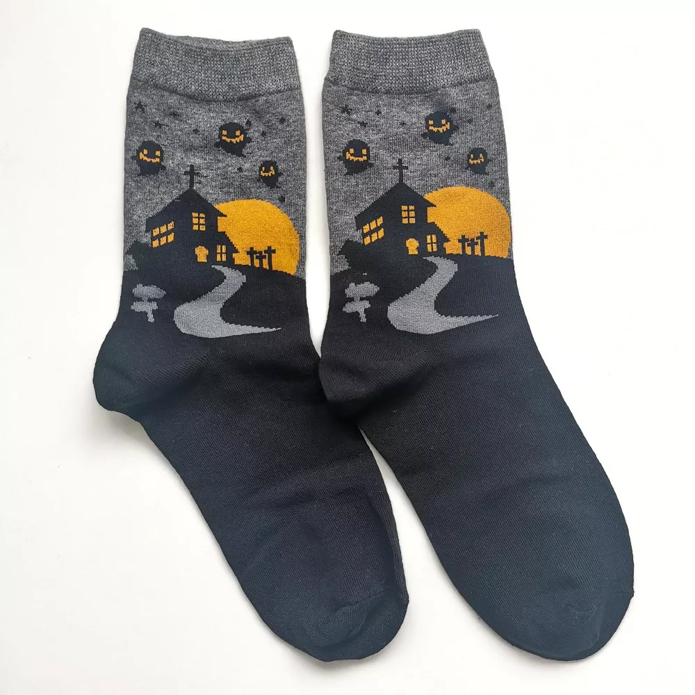 

Носки Grey Ghosts Over A Haunted House от Sock Panda (женские размеры для взрослых, средние)