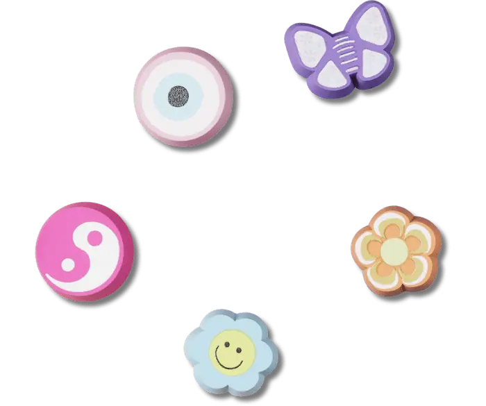 

Джиббитсы Nostalgia Girly Eraser 5 Pack Crocs
