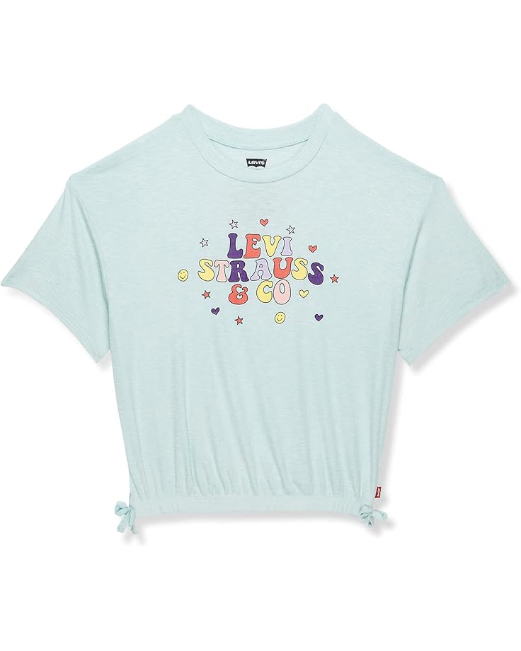 

Футболка Levi's Kids Meet & Greet Cinched Tee, цвет Pastel Blue