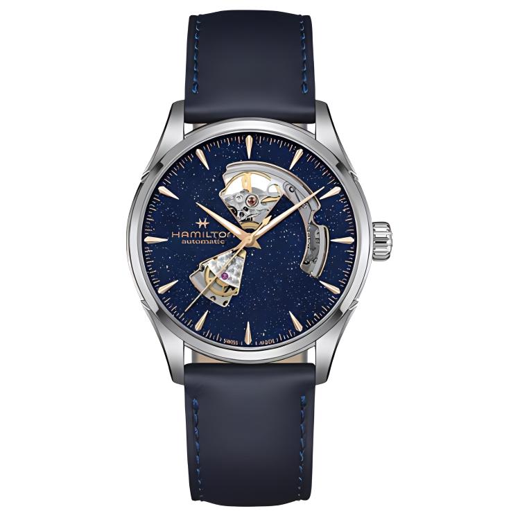 

Hamilton Часы Automatic Mechanical Movement Men's Watch Watch 42mm Blue Dial Stainless Steel Case Cow Leather Strap, Blue Dial